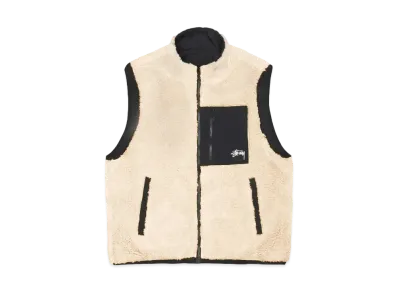 Stussy Sherpa Reversible Vest "Beige"