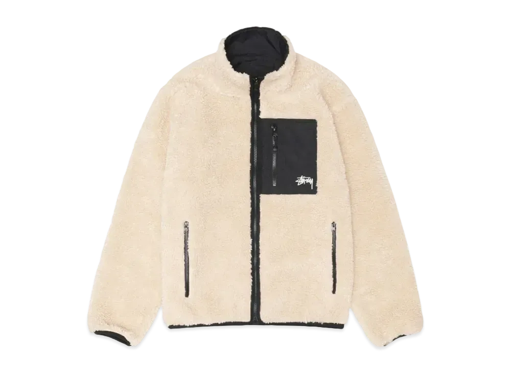 Stussy Sherpa Reversible Jacket "Beige"