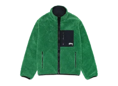 Stussy Sherpa Reversible Jacket "Green"