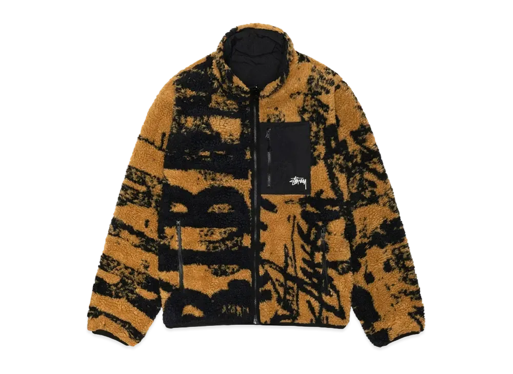 Stussy Sherpa Reversible Jacket "Yellow"