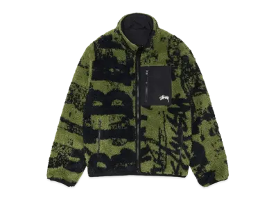 Stussy Sherpa Reversible Jacket "Green"