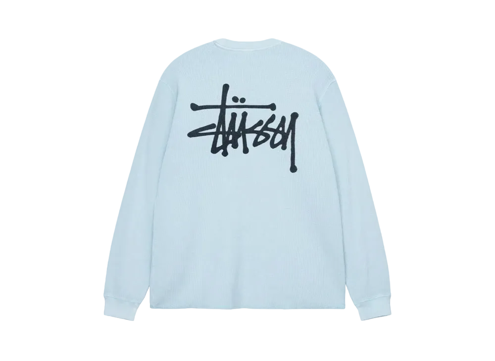 Stussy Basic Stock LS Thermal "Light Blue"