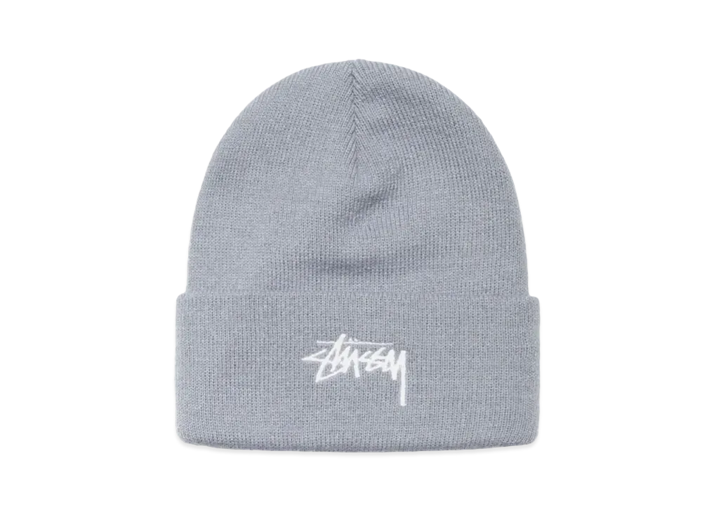 Stussy Cuff Beanie Stock "Grey Heather"
