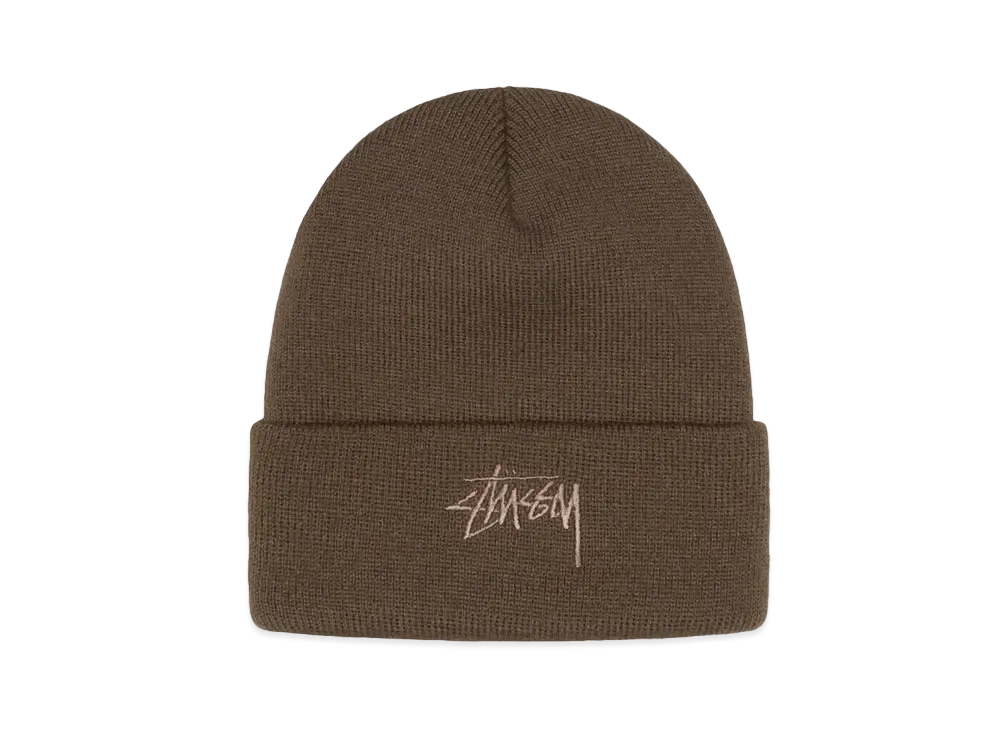 Stussy Cuff Beanie Stock "Pale Brown"
