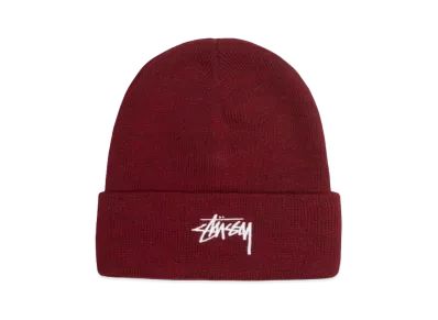 Stussy Cuff Beanie Stock "Red Heather"