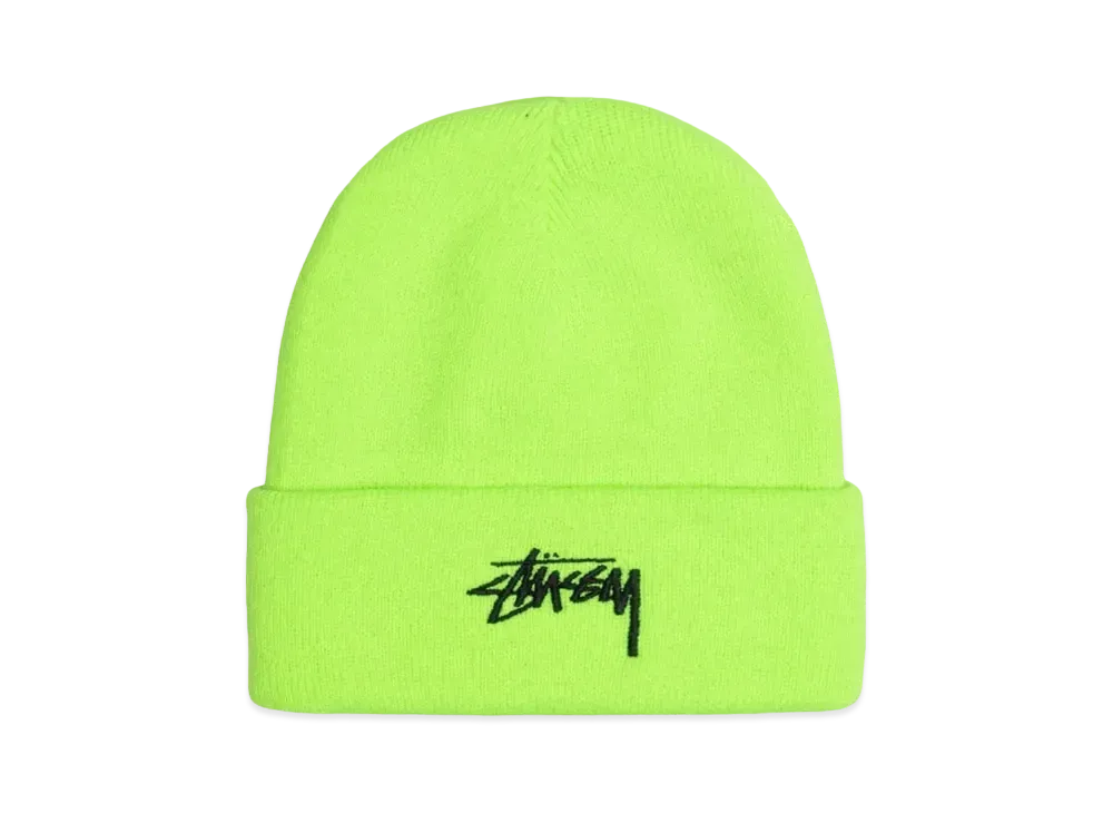 Stussy Cuff Beanie Stock "FLO Green"