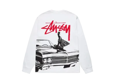 Stussy Beat Crazy LS Tee "White"