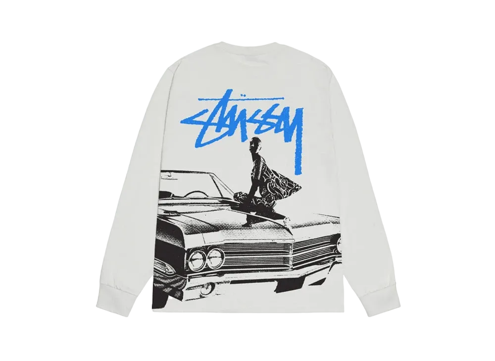 ステューシー ビート クレイジー LS Tシャツ "フォグ"