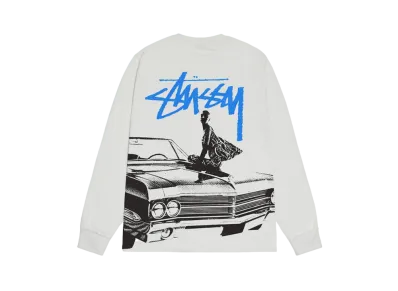 Stussy Beat Crazy LS Tee "Fog"