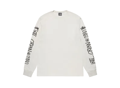 Stussy Intl Crew LS Tee Pigment Dyed "Natural"