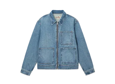 Stussy Zip Work Jacket Denim "Washed Blue"