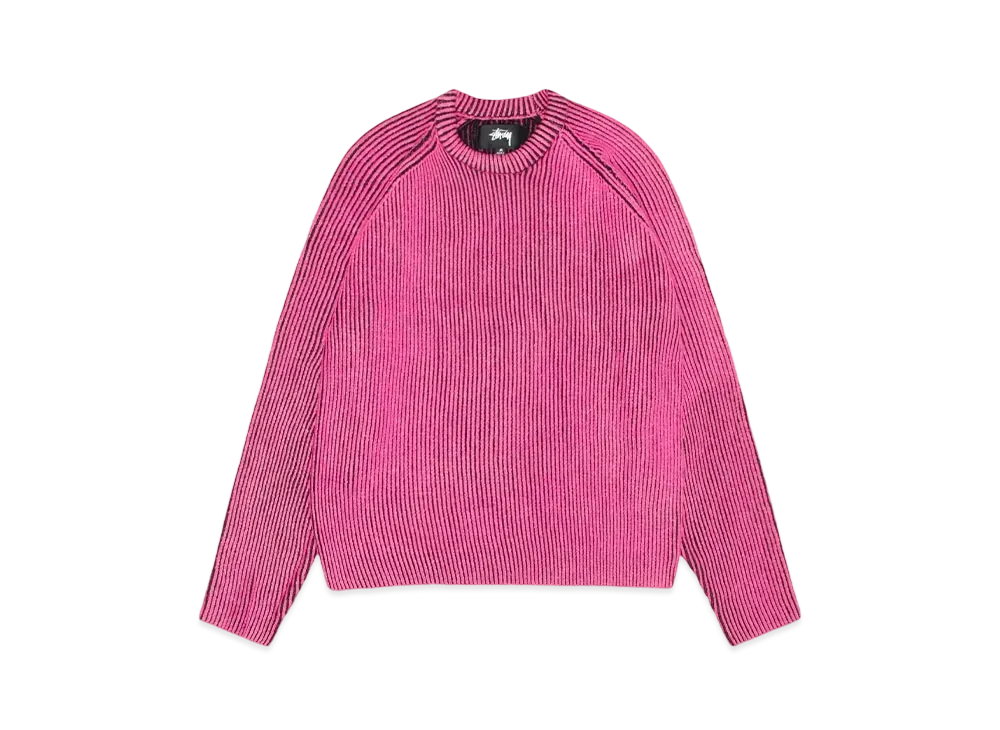 Stussy Contrast Rib Sweater "Pink"