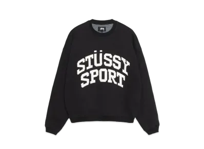 Stussy Big Crackle Sport Crew "Washed Black"