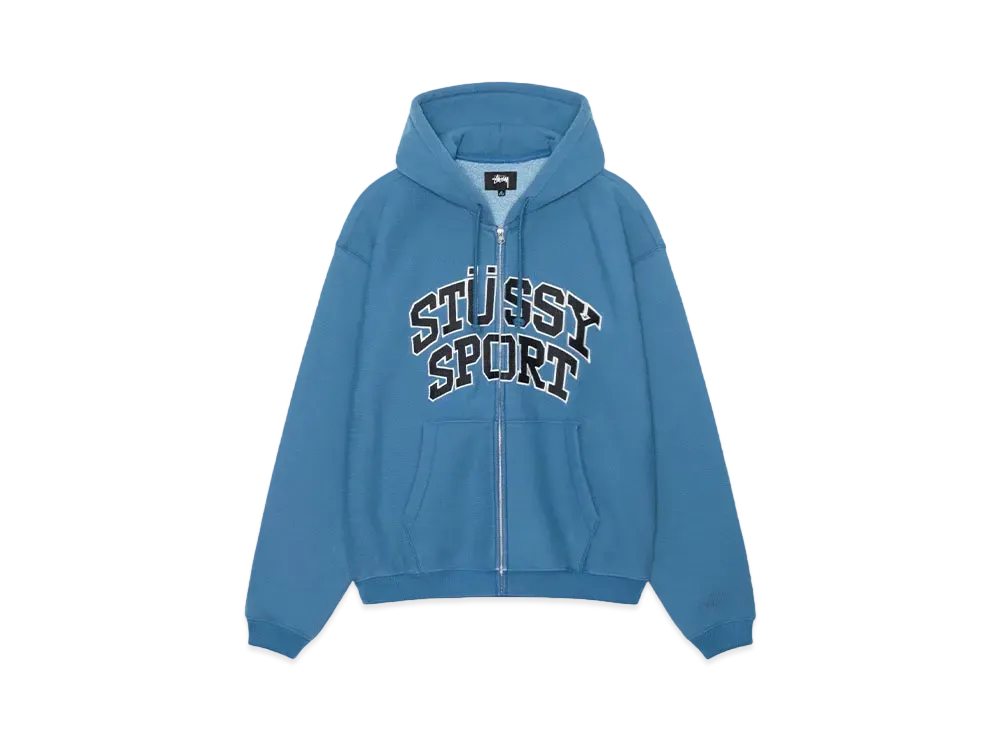 Stussy Sport Zip Hood "Blue"