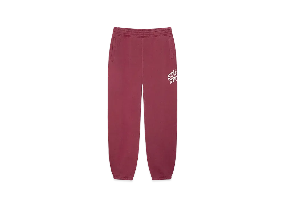 Stussy Fleece Pant Sport Crackle "Burgundy"