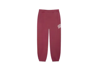 Stussy Fleece Pant Sport Crackle "Burgundy"