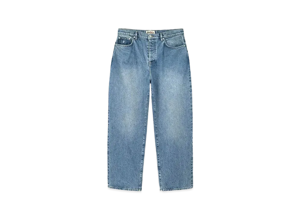 STUSSY ペイントデニム STUSSY BASICLOGOペイントデニムショートパンツ チャプト 周年