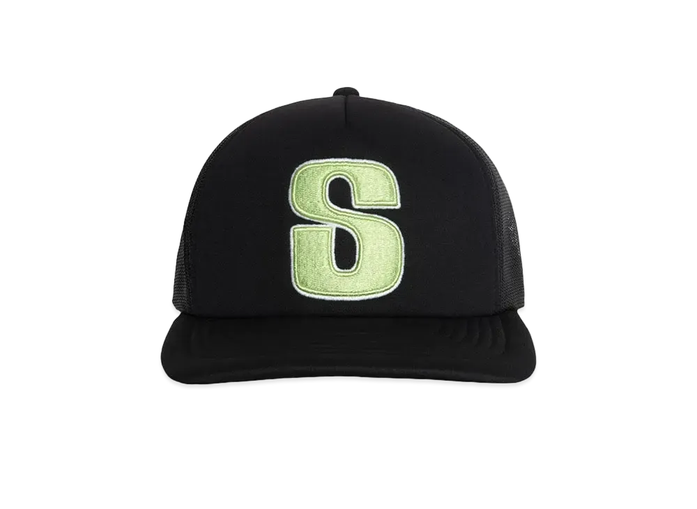Stussy Big S Trucker Cap "Black"