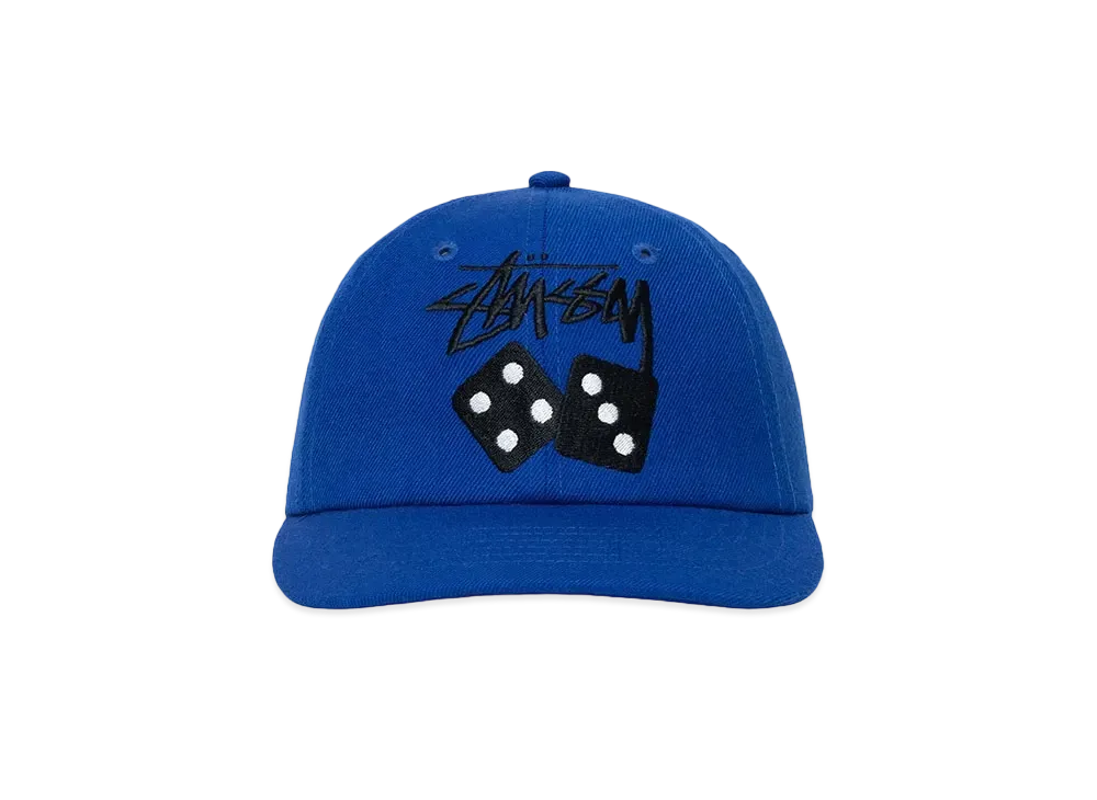 Stussy Stock Dice Low Pro Cap "Blue"