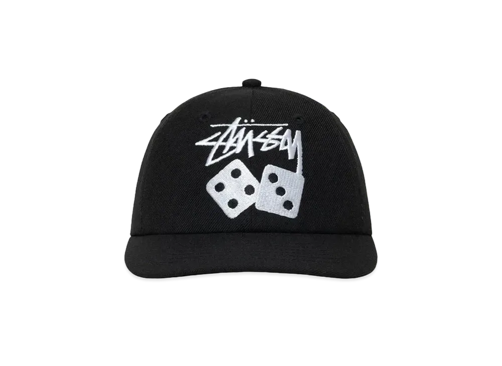 Stussy Stock Dice Low Pro Cap "Black"