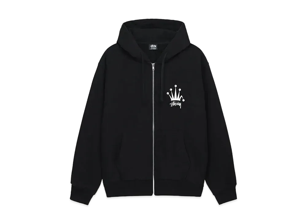 Stussy Regal Crown Zip Hoodie "Black"