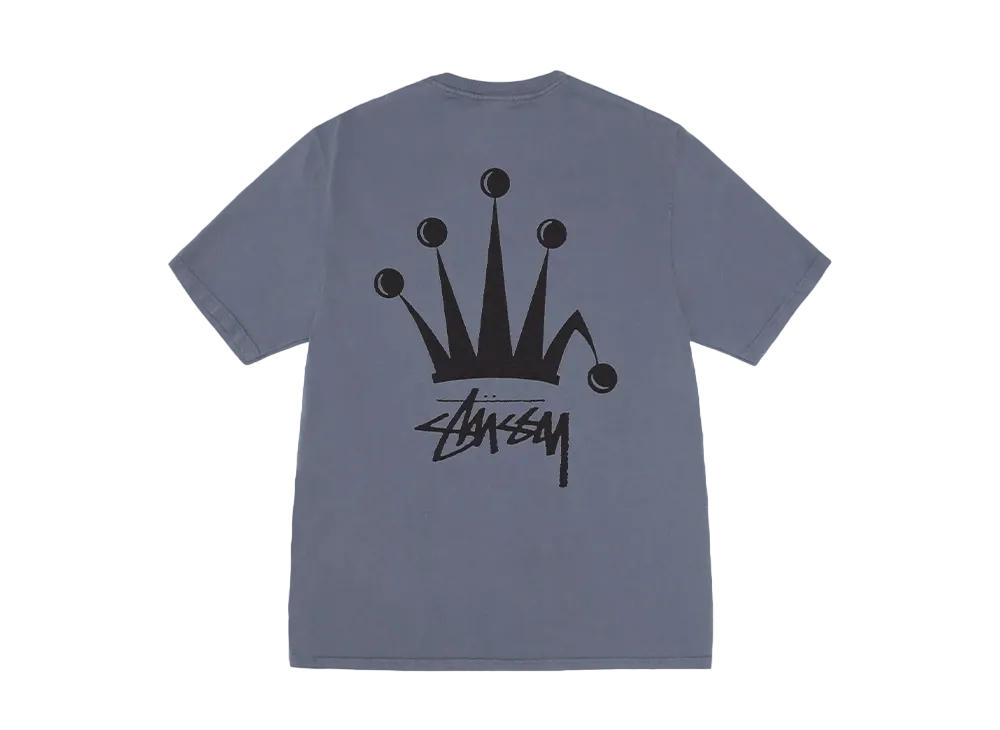 Stussy Regal Crown Tee Pigment Dyed "Indigo"