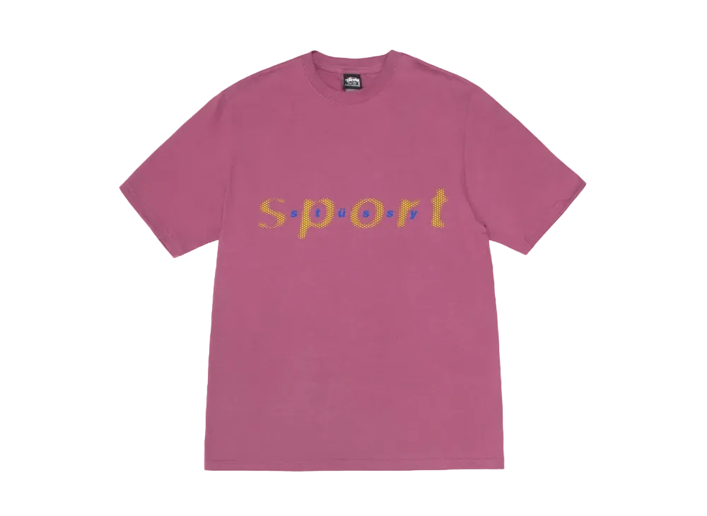 Stussy Dot Sport Tee "Berry"