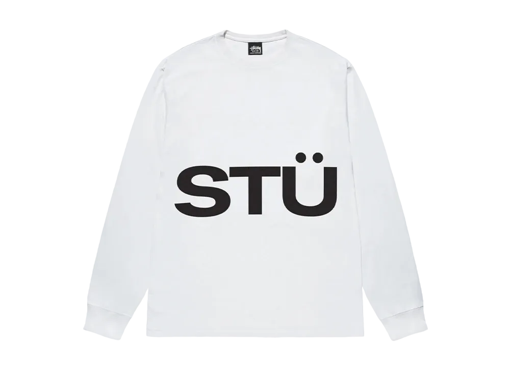 Stussy All Caps Ls Tee "White"