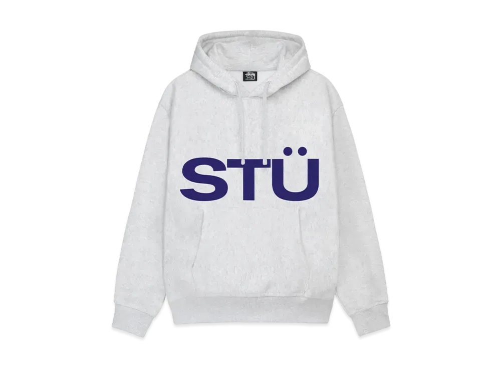 Stussy All Caps Hoodie "Ash Heather"