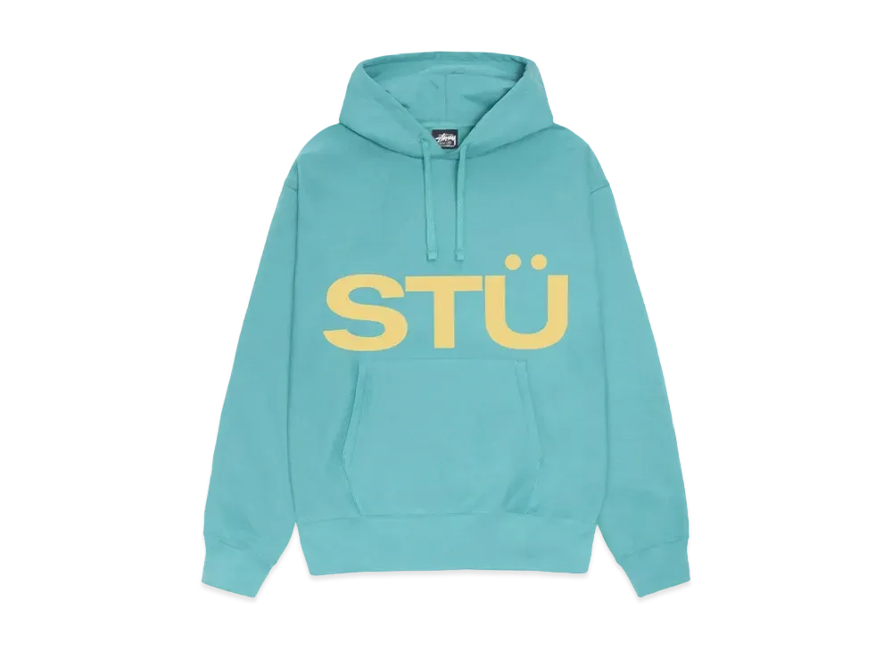 Stussy All Caps Hoodie "Ocean"