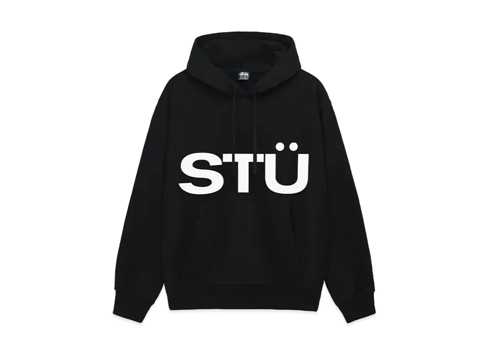 Stussy All Caps Hoodie "Black"