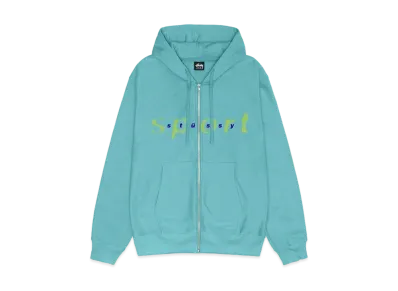 Stussy Dot Sport Zip Hoodie "Ocean"