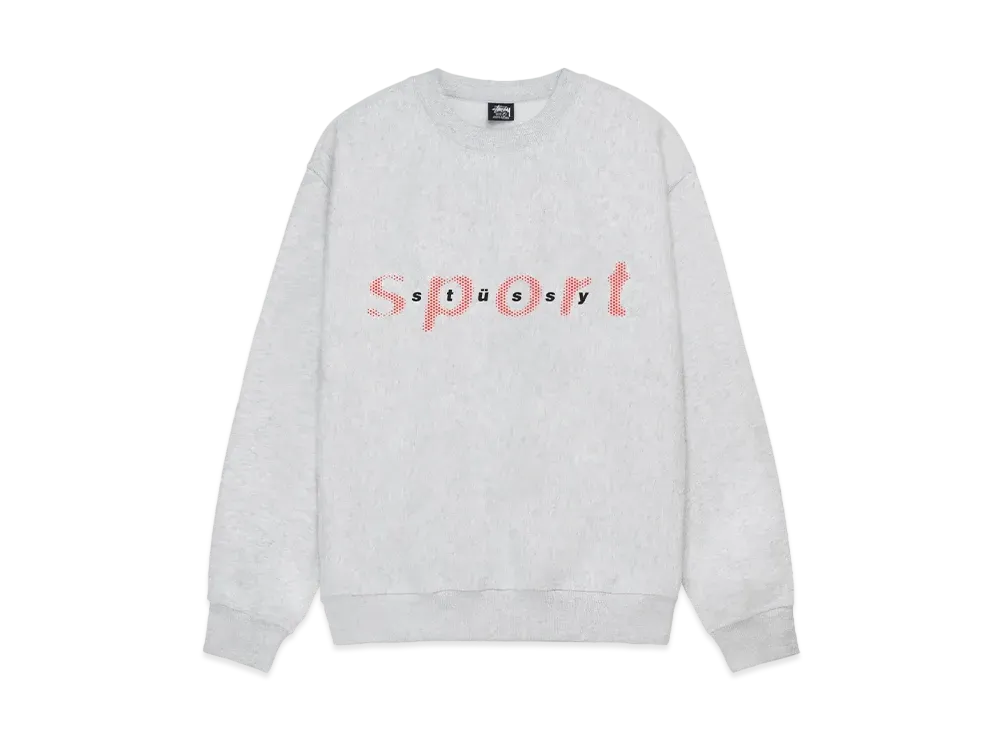 Stussy Dot Sport Crew "Ash Heather"