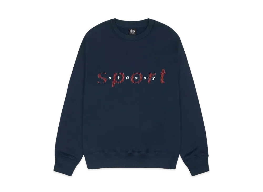 Stussy Dot Sport Crew "Navy"