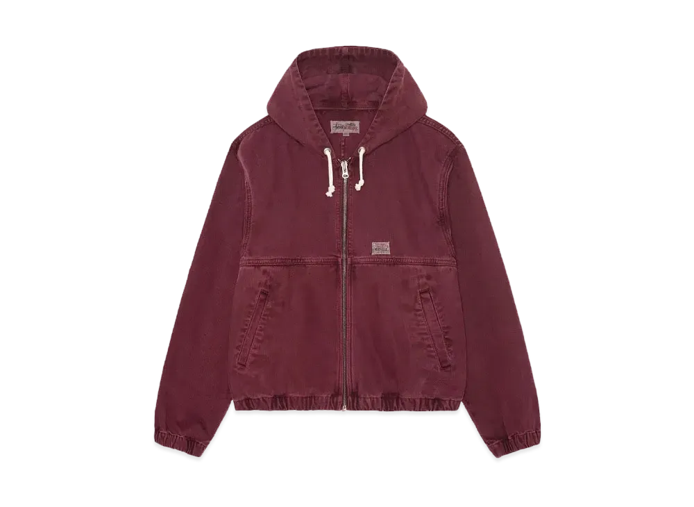 Stussy Work Jacket Unlined Canvas "Wine"