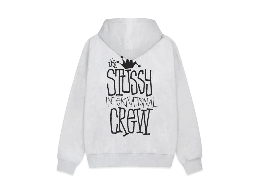 Stussy Crown International Hoodie "Ash Heather"