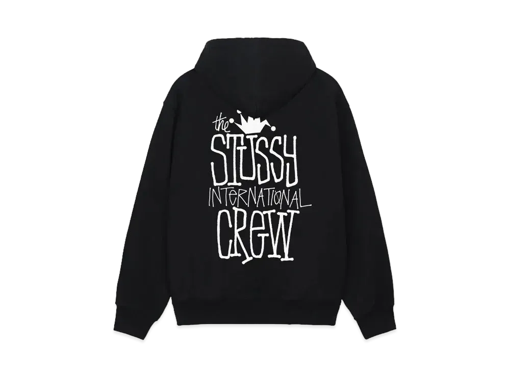 Stussy Crown International Hoodie "Black"