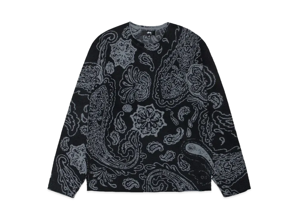 Stussy Paisley Sweater "Black"