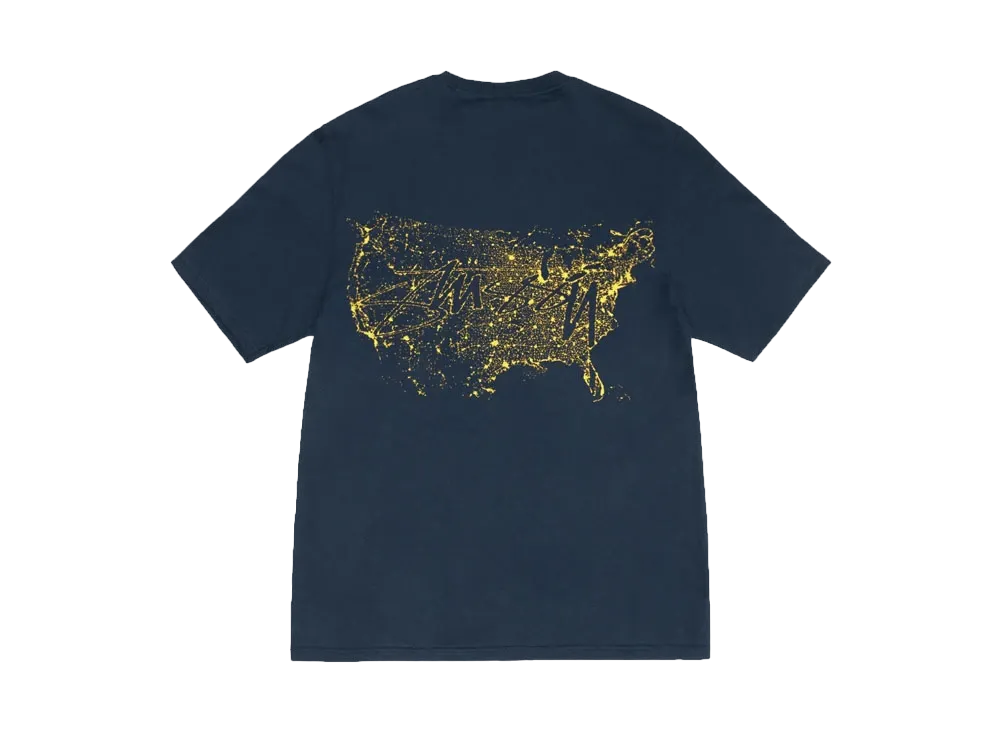 Stussy Night Lights Tee "Navy"