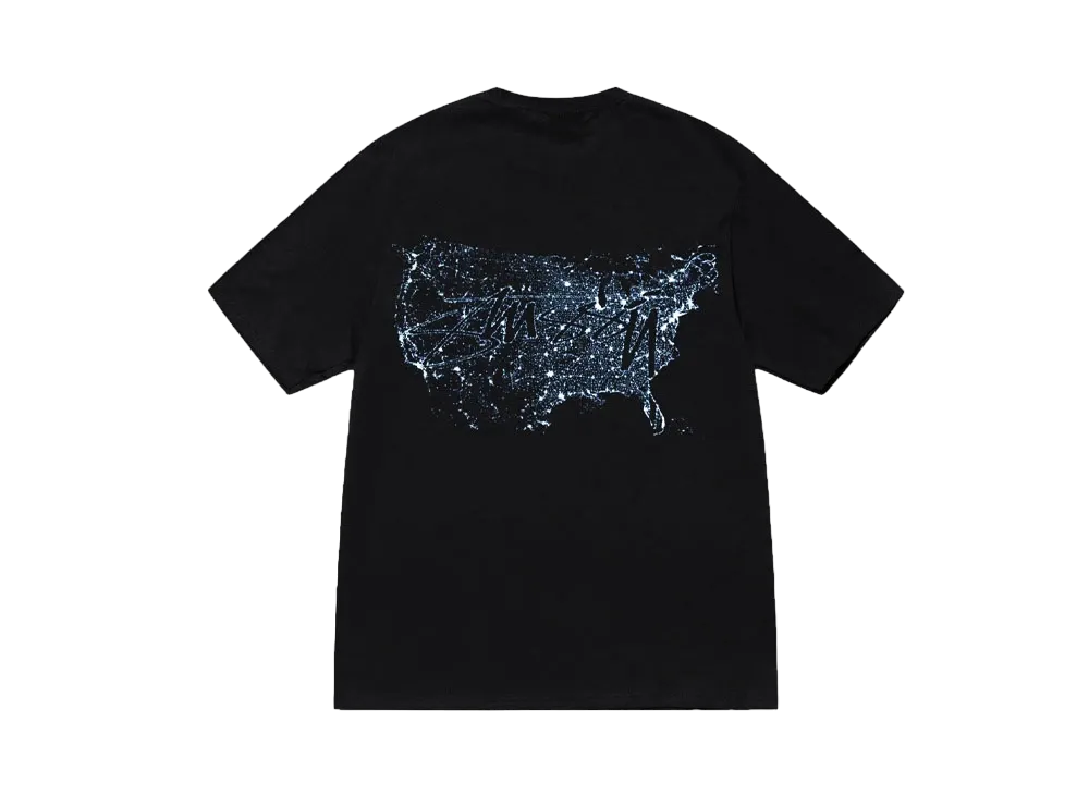 Stussy Night Lights Tee "Black"
