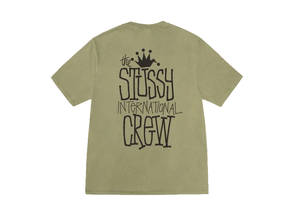 Stussy Crown International Tee Pigment Dyed "Olive"