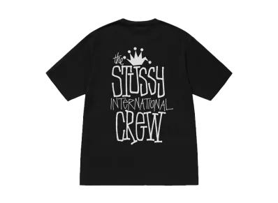Stussy Crown International Tee Pigment Dyed "Black"