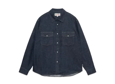 Stussy Boxy Western Denim Shirt "Dark Denim"