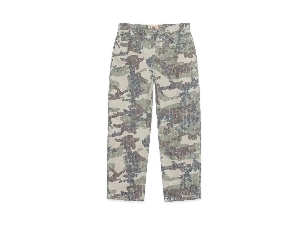 Stussy Big OL Jean Camo Canvas Needlepunch "Woodland Camo"