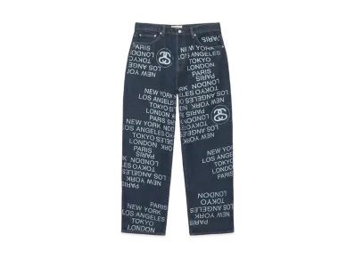 Stussy Big Ol' Jean City Link Denim "One Wash"