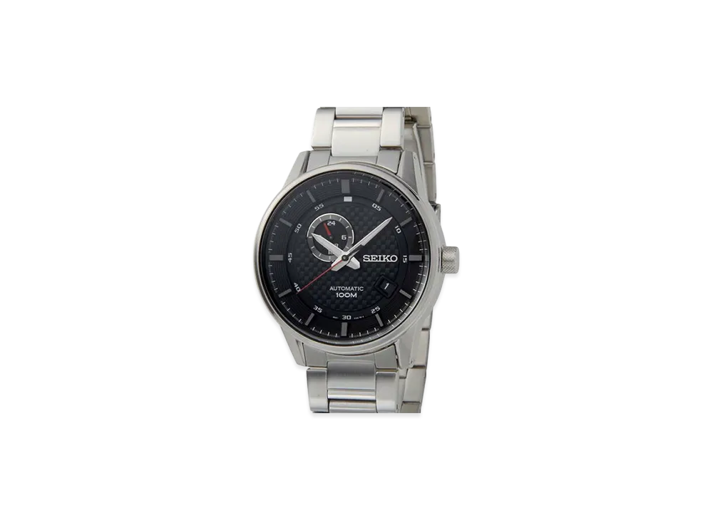 SEIKO Chronograph Quartz "Black/Silver"