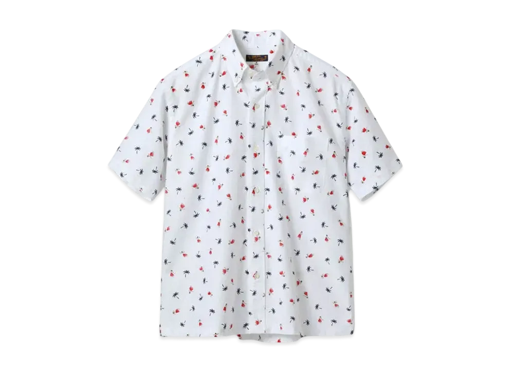 SUN SURF Cotton Oxford B.D. Shirt Hula Dancer "White"