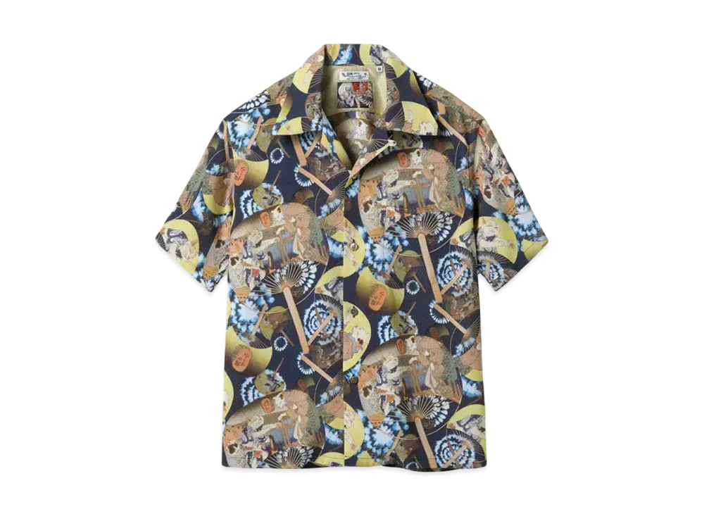 SUN SURF x Kuniyoshi Utagawa Special Edition Cat Suzumi "Navy"