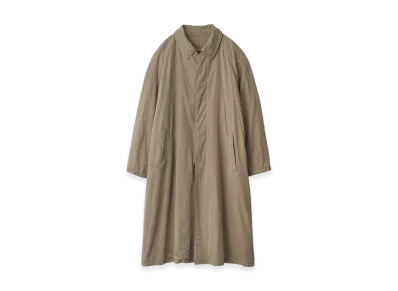 ssstein Cotton Rayon Vintage Padded Balmacaan Coat "Beige"