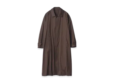 ssstein Oversized Layered Combination Coat "Dark Brown"